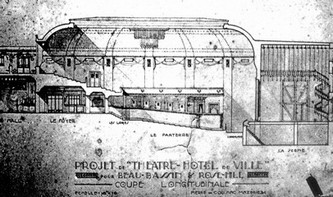 projet Plaza : coupe longitudinale